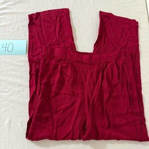 Women's Straight Leg Pants - Red